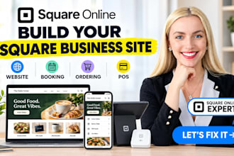build redesign square online store business website square booking website seo