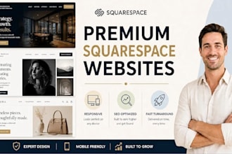 build you a high quality premium squarespace website