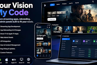 build latest app, custom rebrand, apple tv, tvmate, admin panel, restream, live