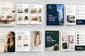 design digital product catalog, magazine design, lookbook for clothing apparel