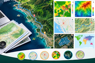 create custom gis maps, route maps, location maps and geographic visualizations