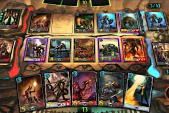 do card game design board game artwork tcg card illustration