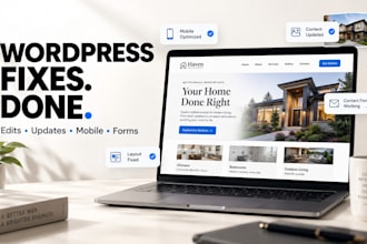fix, edit and update your wordpress website