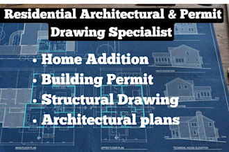 create home addition and remodel permit drawings