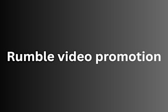 do rumble video promotion rumble channel promotion rumble followers