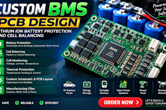 custom bms pcb design, lithium ion battery protection and cell balancing