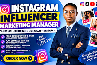 instagram influencer marketing manager campaign influencer outreach research