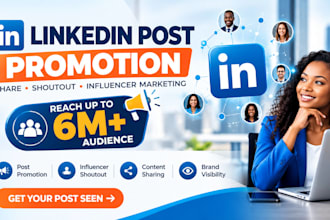 promote share shoutout linkedin post to 6m audience with influencer marketing