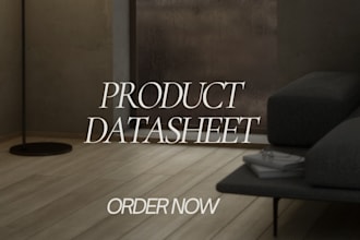 product datasheet spec sheet product catalog sell sheet tech data sheets