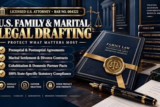 provide legal writing for US marriage documents