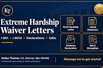 structure your hardship evidence into a legal declaration