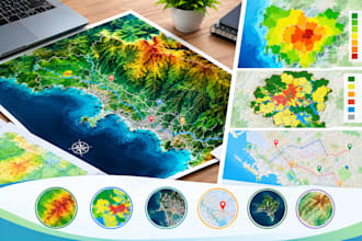 create professional gis maps, thematic maps and geographic visuals