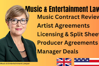 professionally draft or review your film or music contract, lawsuit