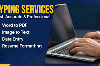 do data entry, PDF to excel,word and google sheets faster