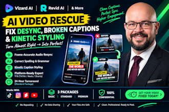 fix desynced audio and broken ai captions on your videos