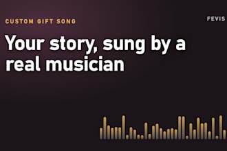write and sing a custom song gift in english or spanish