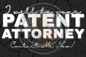 be your patent attorney to search, draft, draw, and file patent application