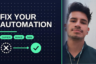 fix and debug your broken zapier, make or n8n automation