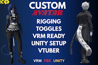 create, rig, and add toggles to your 3d vrchat avatar