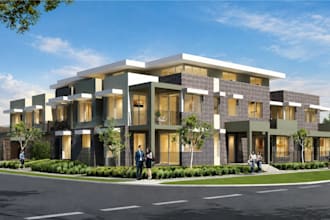 create 3d house modeling, exterior rendering and architectural visualization