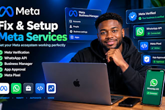 fix meta verification, whatsapp api business manager app approval meta pixel