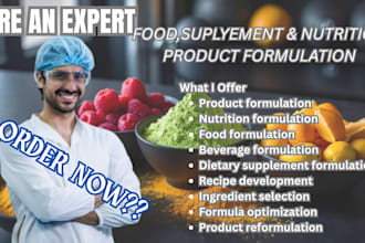 develop professional product and nutrition formulations for your brand