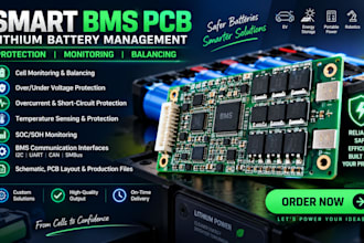 smart bms pcb design, lithium battery management, protection and monitoring