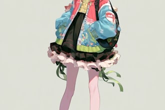 anime character an illustration and anime character