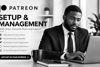 do a professional creation and management for your patreon page setup