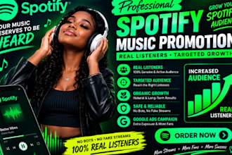 spotify music promotion, spotify album, spotify playlists spotify ep promotion