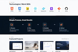 develop responsive web apps and saas interfaces
