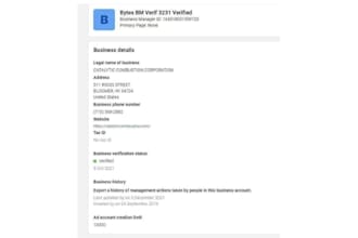 fix or create verified facebook business manager and ad account