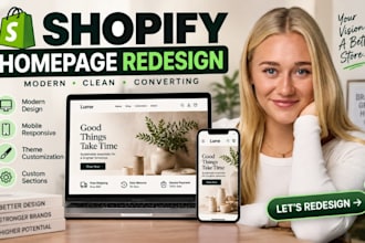 redesign your shopify homepage and customize your shopify theme