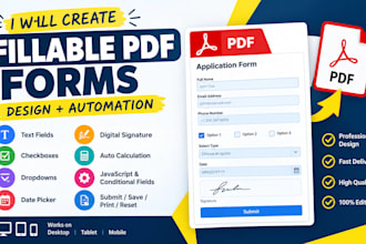 create professional fillable PDF forms and PDF automation