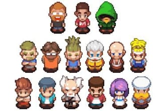 create pixel art backgrounds, 2d game tilesets, and parallax maps