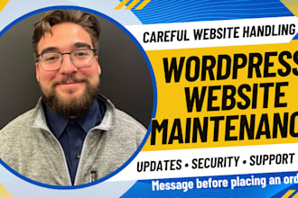 maintain and manage your wordpress website