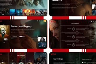 design a cinematic film pitch deck for your movie TV series deck power point