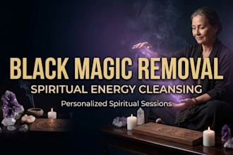 offer black magic removal and  negative energy cleansing