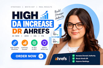 high da increase dr, ahref, ai seo aeo, da pa