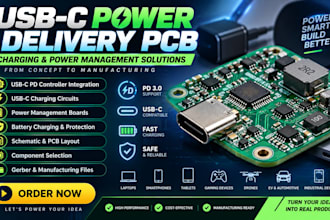 usb c power delivery pcb, usb pd controller, charging and power management board