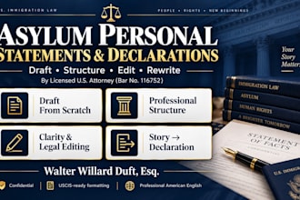 legally edit your asylum personal statement for clarity