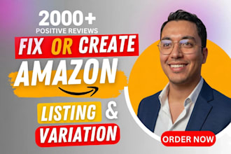 create amazon fba product listing or fix amazon listing