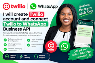create twilio account and connect whatsapp business API