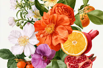 make a botanical illustration