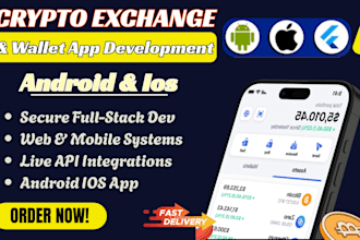 crypto exchange app, crypto wallet app, exchange website fintech app, wallet app