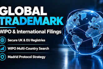 perform a global wipo trademark search and handle international registration
