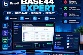 fix base44 bugs, integrate stripe, migrate and deploy your base44 app