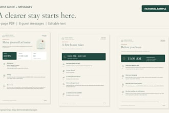 write your airbnb welcome book and guest messages