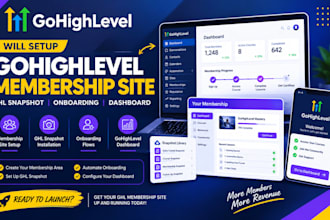 setup gohighlevel membership site ghl snapshot onboarding go highlevel dashboard