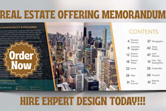design real estate offering memorandum, executive summary cim, company proposal